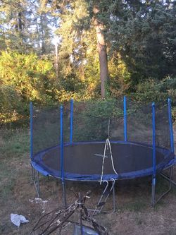 Large Round Trampoline with Safety Net
