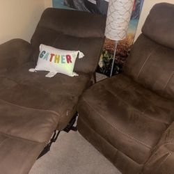 Two Reclining Seats Great Condition 