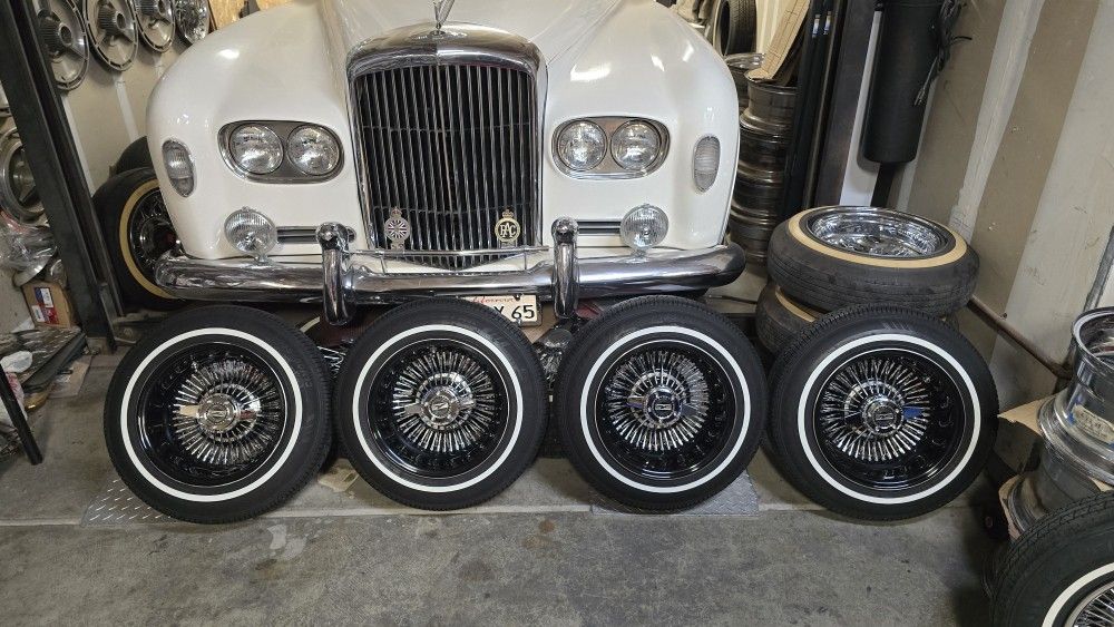 Lowrider Wire 72 Spoke Wheels Whitewall Tires $trade Gold Daytons Golden Zenith Tru Classics 13x7 Tru Spokes Starwire Classics