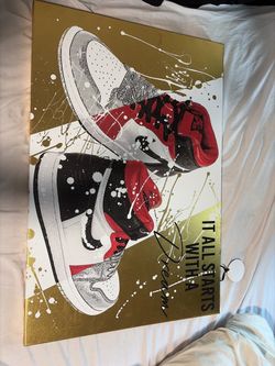 Air Jordan Sneaker Canvas Wall Art