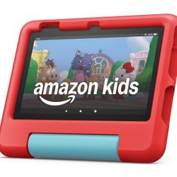 Amazon Fire 7 Kids tablet (newest model) ages 3-7. Top-selling 7" kids tablet on Amazon. Includes ad-free and exclusive content, easy parental control