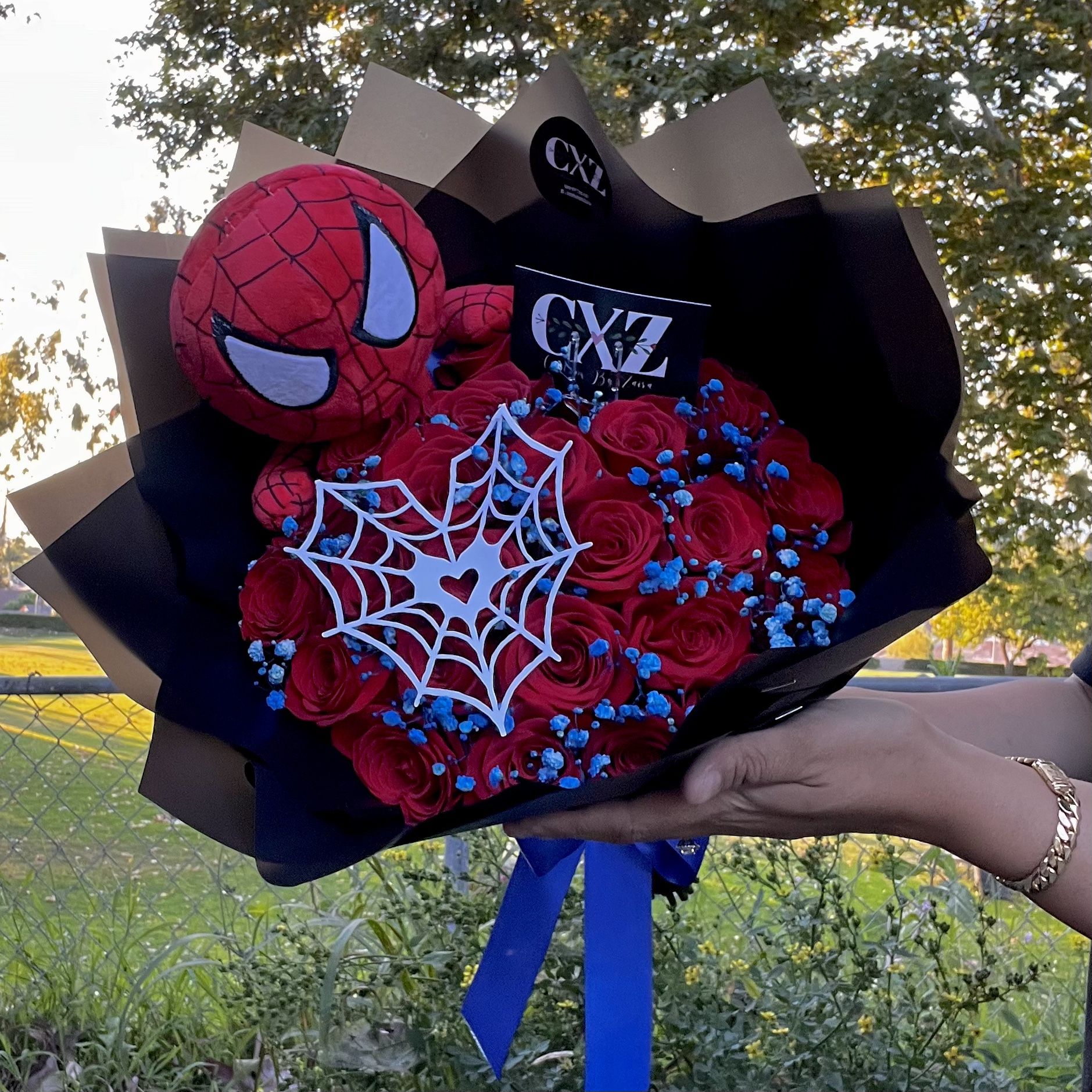 Spider Man Bouquet Ramo De Rosas