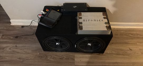 Kickers 12s with 2 Amps and touchscreen radio