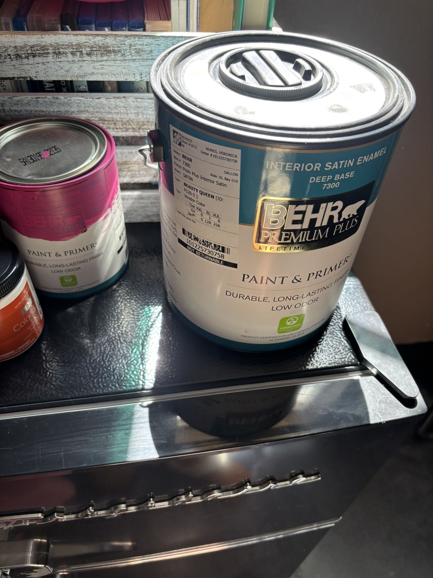 1 gallon of hot pink paint Behr
