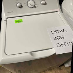 HOTPOINT HTW240ASKWS 3.8 cu. ft. White Top Load Washer