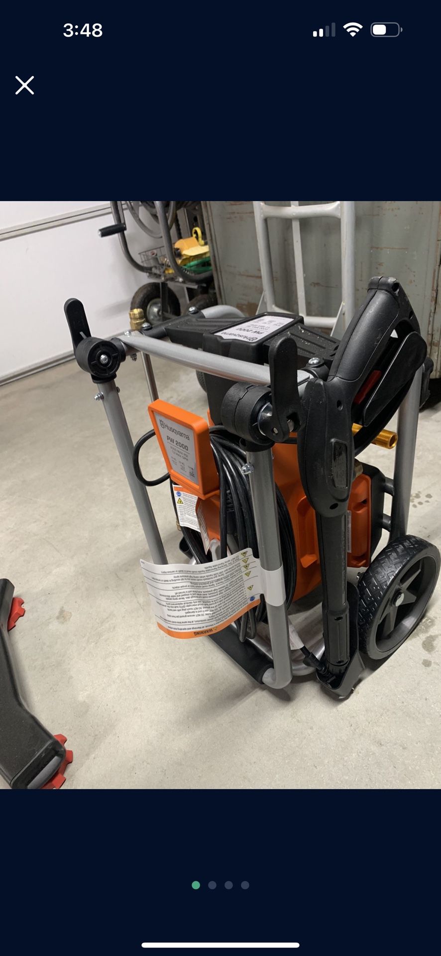 Husqvarna Electric Pressure Washer 2000 Psi