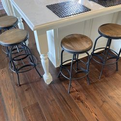 Like NEW Swivel Bar Counter Stools By Ballard Design