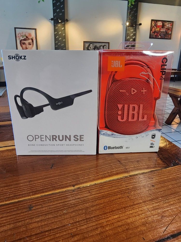 Bundle SHOKZ OpenRun SE and JBL Clip 4 Speaker