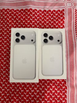 Apple iPhone 17 pro silver $1230 or iPhone 17 pro max silver $1340 new sealed unlocked