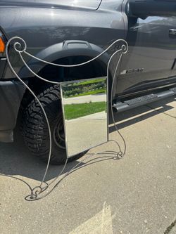 Decorative Wrought Iron Wall Mirror
