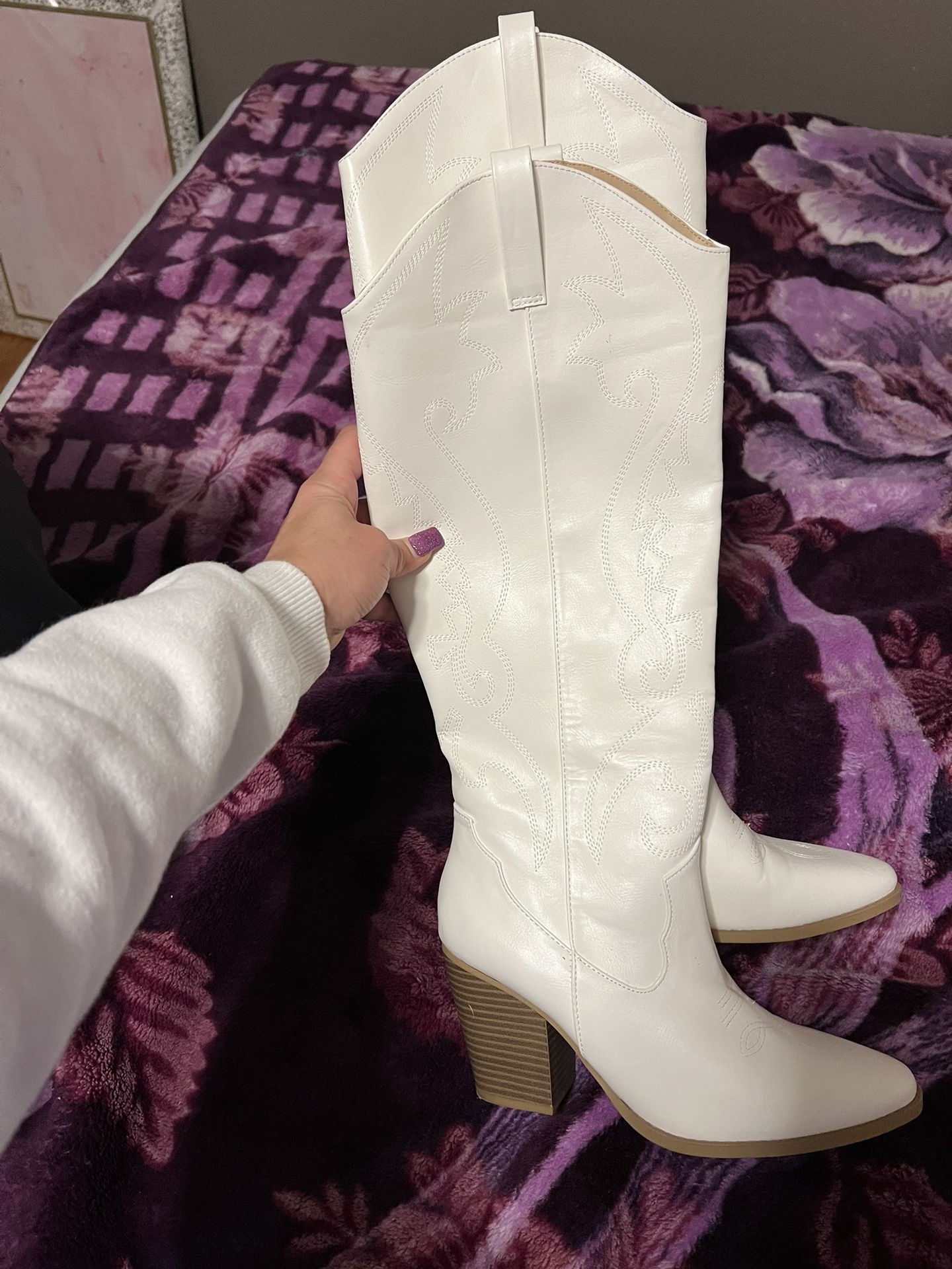 White Cowboy Boots
