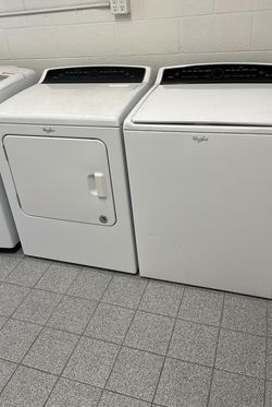 Whirlpool Washer and Dryer Electric Sets White Heavy Duty
