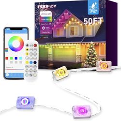 Permanent Outdoor Lights for House, 50ft RGB+IC Smart Outdoor Decor