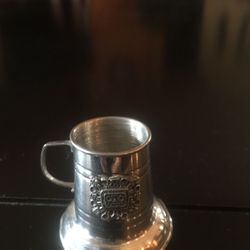 Miniature Silver Cup from Peru 1”