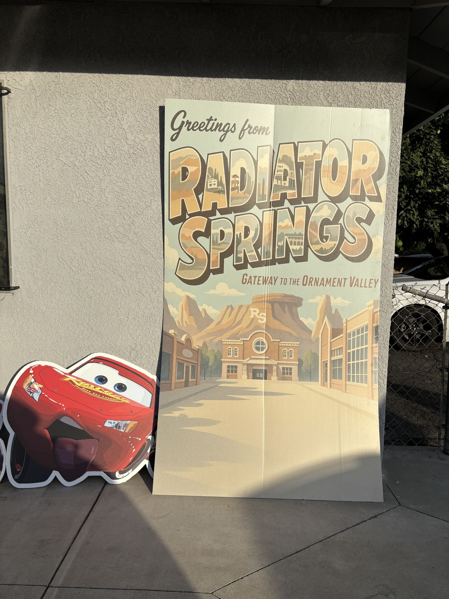 Radiator spring backdrop