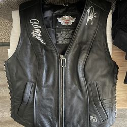 Harley-Davidson Black Leather Vest 