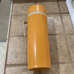 Vintage Mustard Yellow Thermos Model 7402