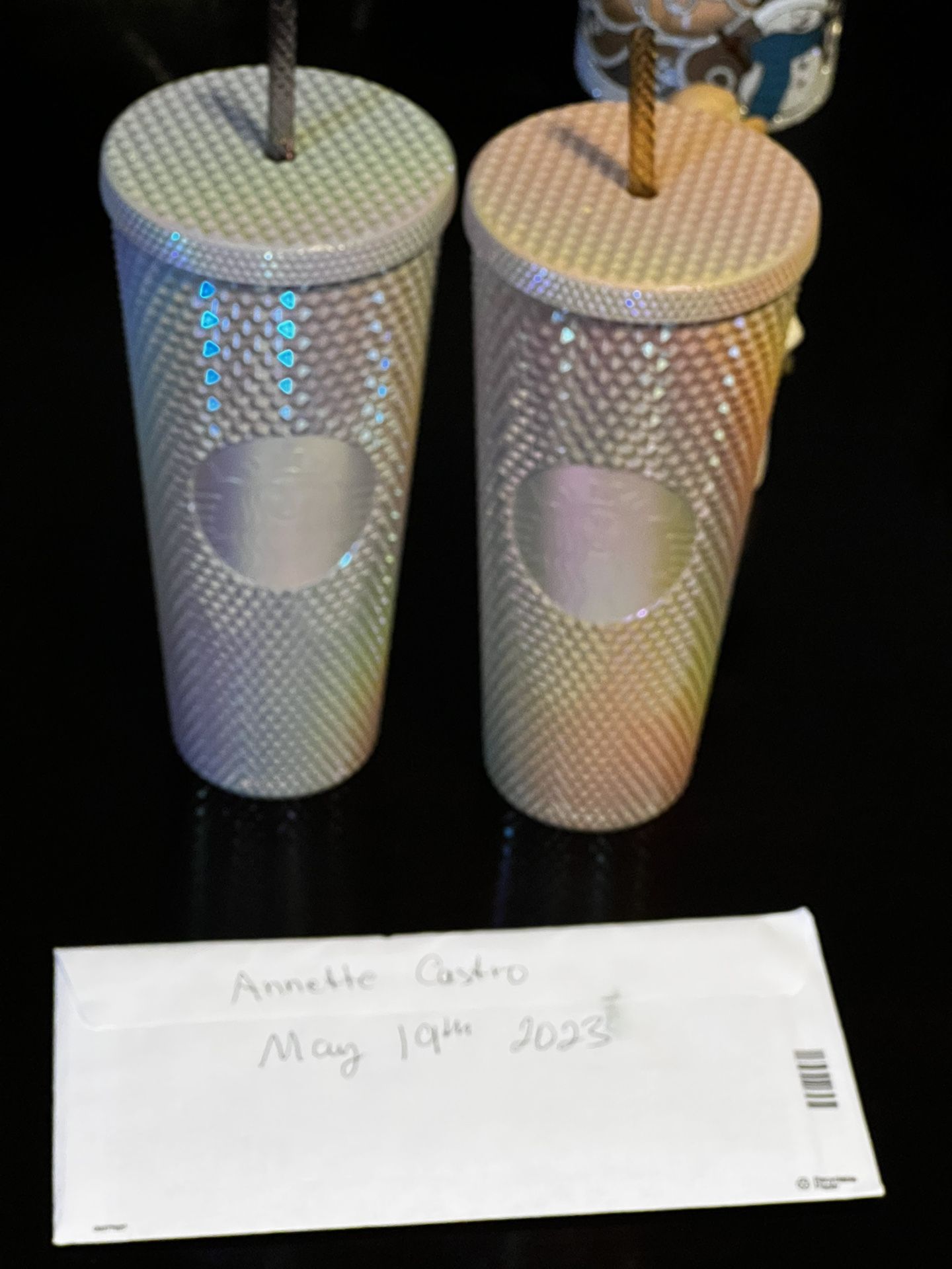 BNWT, Starbucks Philippines Exclusive , Neutral Gray and Champagne Wood
