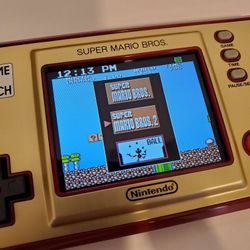 Nintendo Game and Watch Super Mario Bros Handheld Console Like New Available Today 