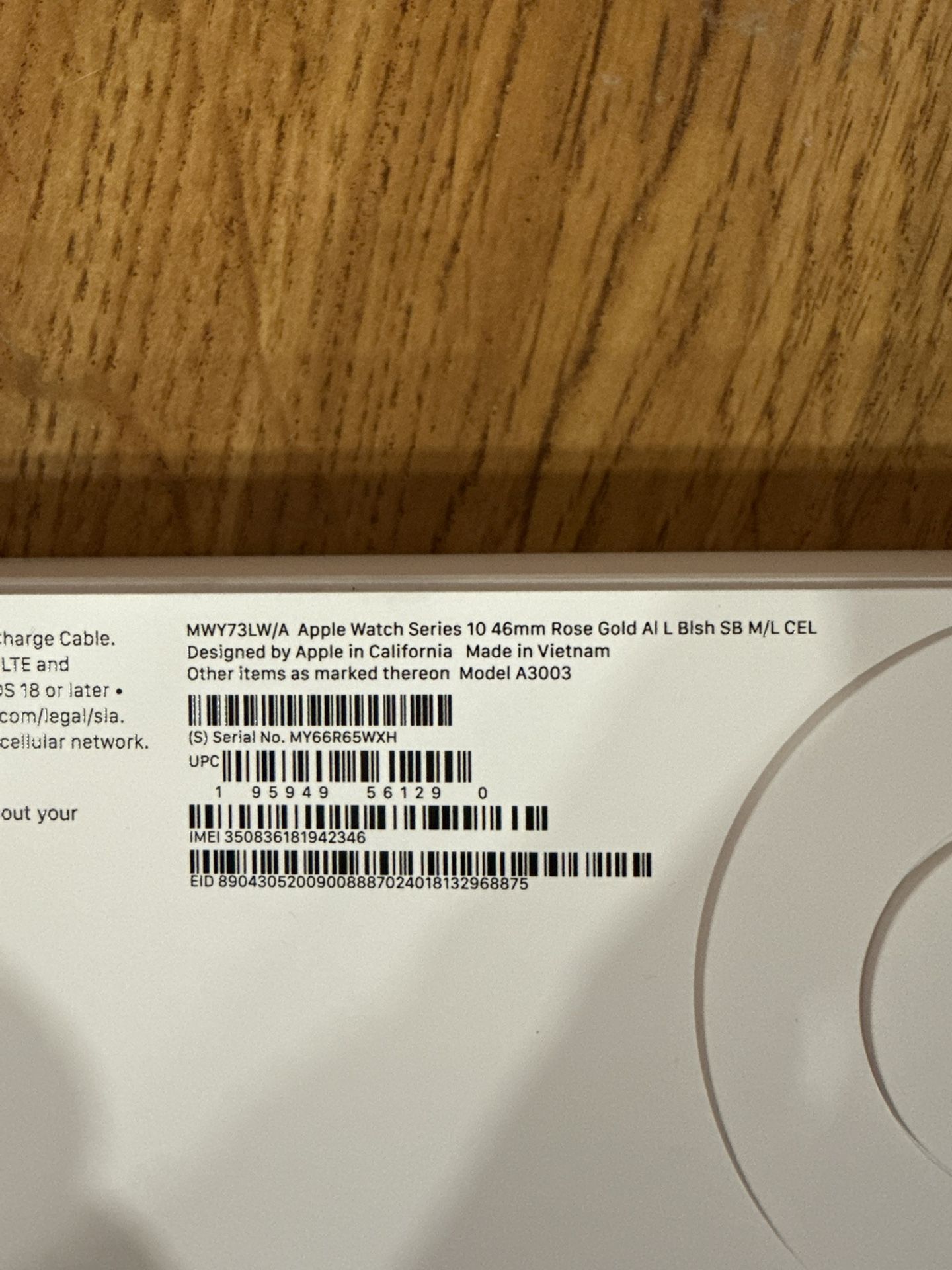 Apple Watch Series 10 46mm With Cellular Brand New Sealed