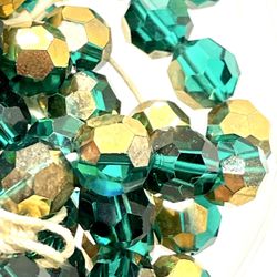 Vintage Emerald Green Crystals