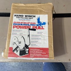 Winch for pulling  1000 pound rated