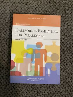 California Family Law For Paralegals