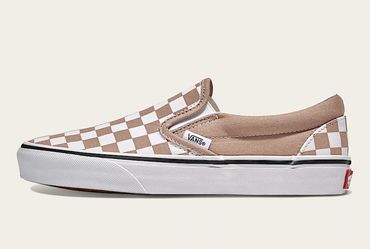 Kids Classic Slip-On Checkerboard Shoes - size 2.5