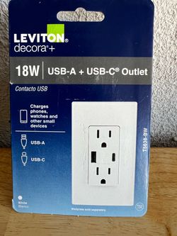 Outlet with charger connection