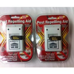 2 pk Pest Repellent for Rodents Roaches Ants Spiders Seen on TV Riddex