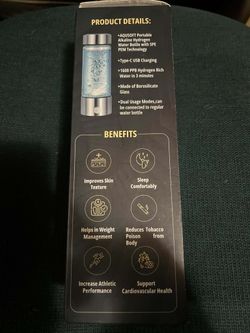 Hydrogen water bottle