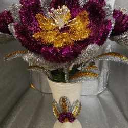 Bouquet of makeshift flowers