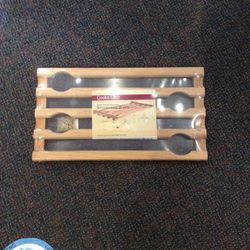 Solid Wood Hanging Stemware Rack Holds Up To 24 Glasses