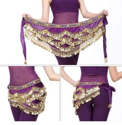 LIULDASHUN Women's Polyester Belly Dance Hip Scarf 