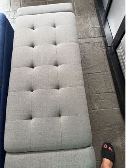 Grey bench