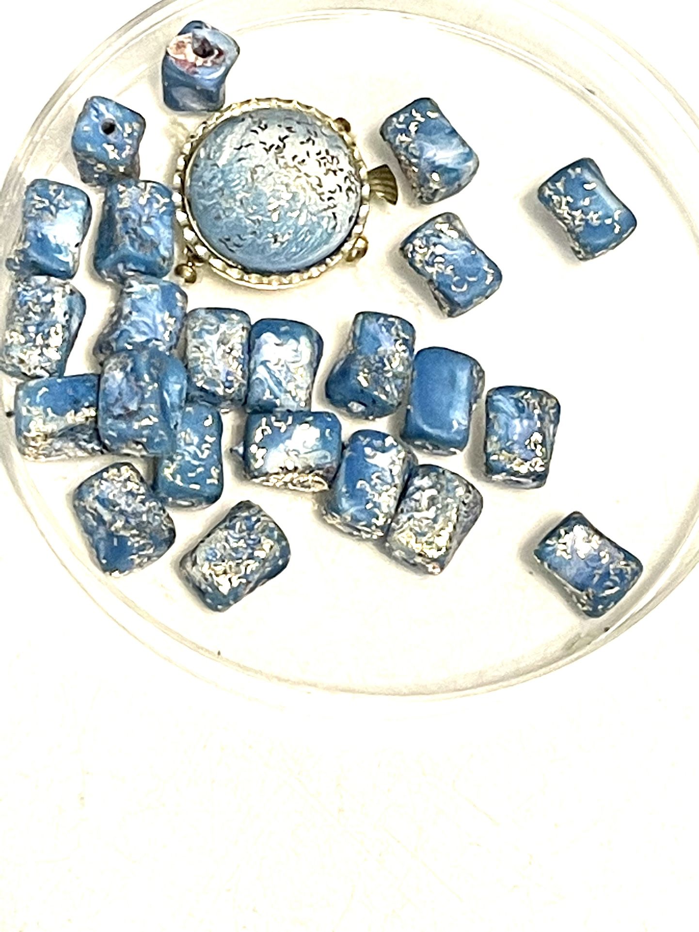 Lot Of Japanese Blue Beads