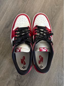 Used Jordan 1 retro low OG varsity red men's size 10.5