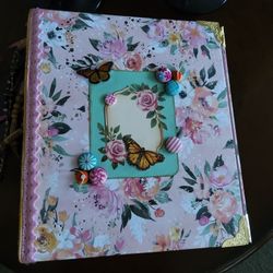 Beautiful Handmade Three Ring Binder $25