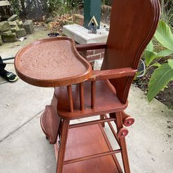High Chair Converts To Desk 