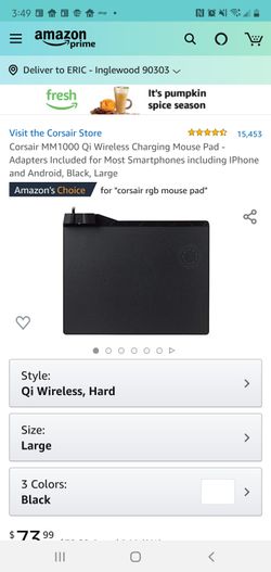 Corsair MM1000 Qi Wireless Charging Mouse Pad