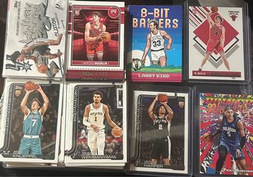 NBA Basketball Card Lot – Wembanyama, Bird, Harper & More