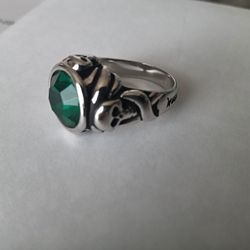 Disney Pirates Of The Caribbean Silver Ring Size 6