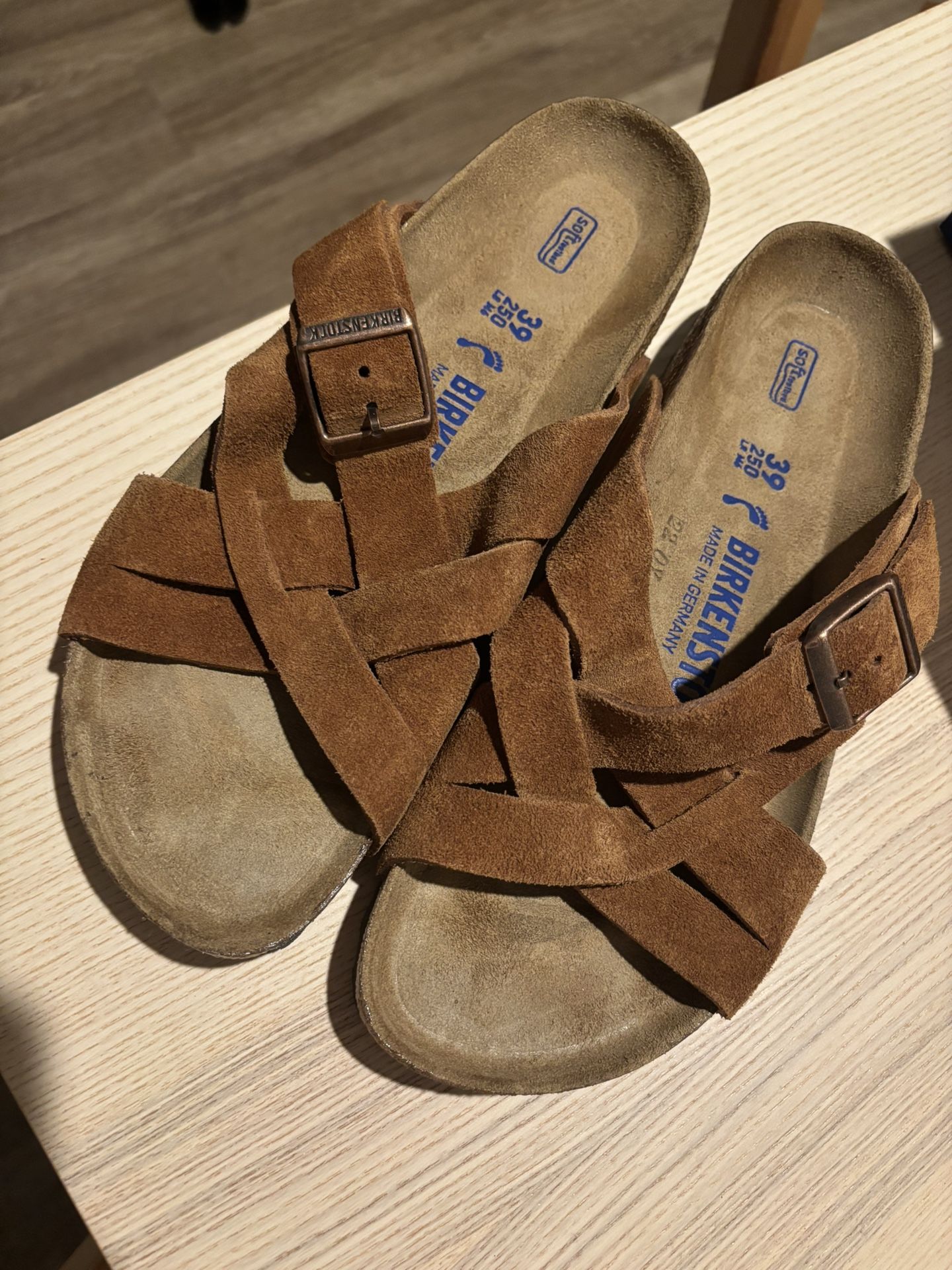 Birkenstock Lugano Mink Soft Footbed 39 Medium Narrow