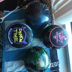 Five professional bowling balls storm East bowling ball between 1:00 and $200