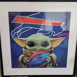 CUSTOM FRAMED BILLS/YODA DIAMOND PAINTING 
