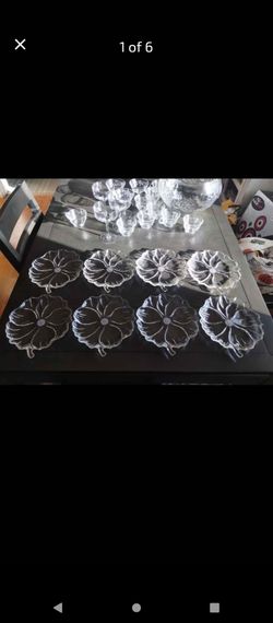 Lot of 8 Vntage Colony Garden Club Floral Mid-century 8" Salad Snack Plates