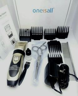 Oneisall Professional Pet Electric Clipper with Accessories Rechargeable Cordles