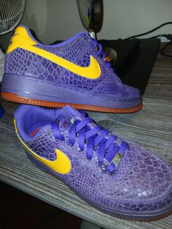 Nike Air Force 1 Purple Snake Low Sneakers
