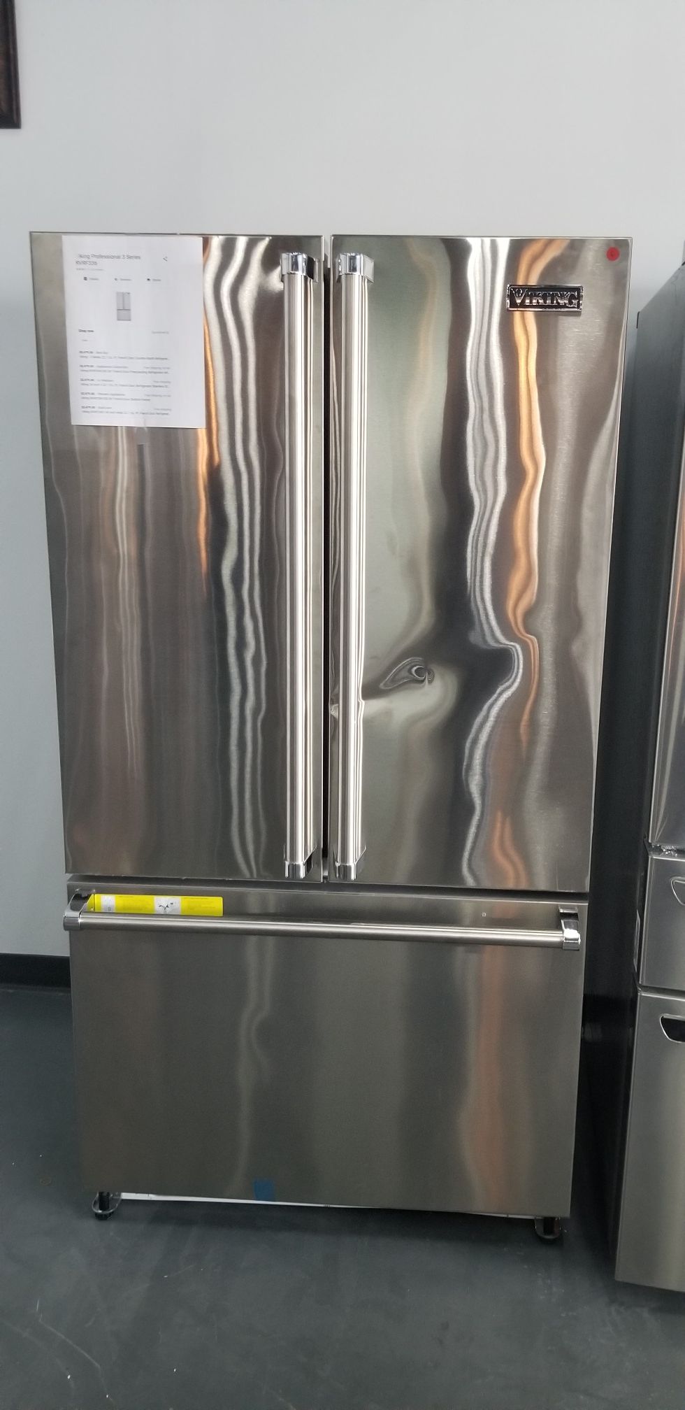 Refrigerator Stainless Steel French Door Viking