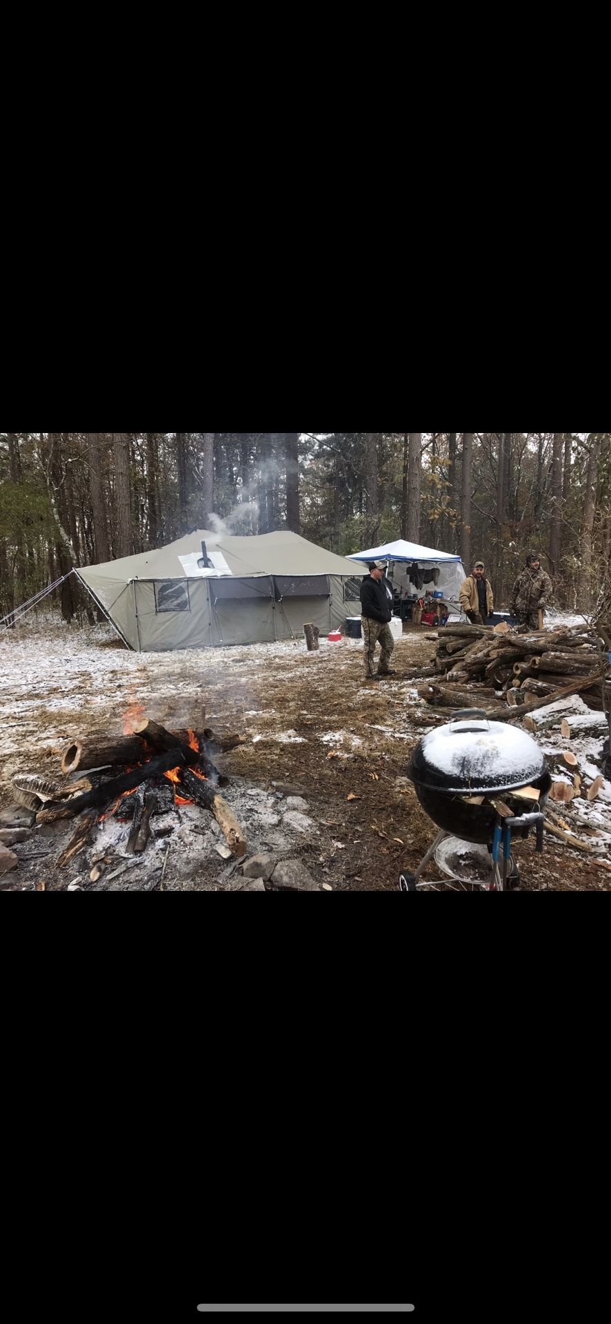 Cabelas 12x20 Outfitter Tent w Wood Stove